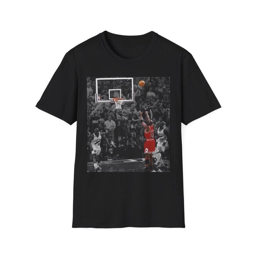 Michael Jordan Last Shot Nba Basketball Graphic Tee Chicago Bulls Shirt
